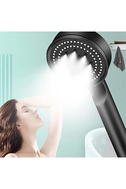 RelaxusHome 5 Fonksiyonlu Masajlı Duş Başlığı – Su Tasarruflu Yüksek Basınç El Duşu