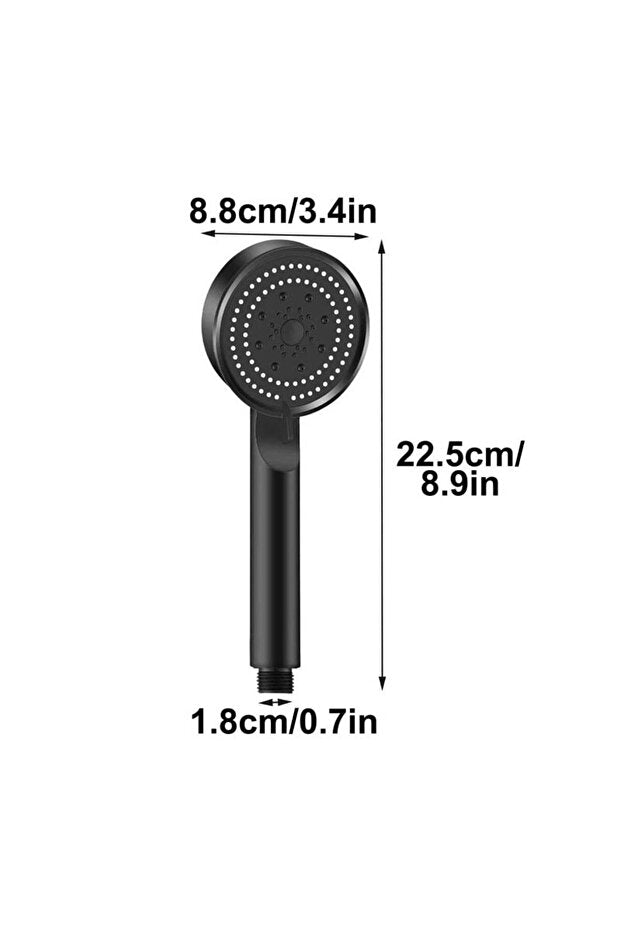 RelaxusHome 5 Fonksiyonlu Masajlı Duş Başlığı – Su Tasarruflu Yüksek Basınç El Duşu